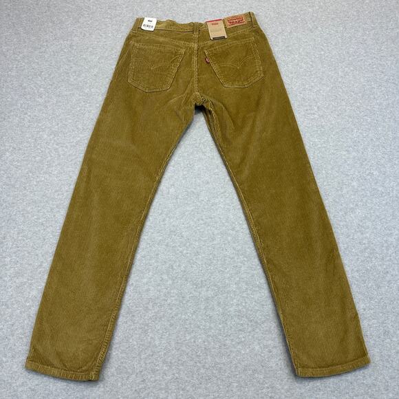 Levi's Corduroy Pants Mens 29x30 Golden Tan Straight Regular Fit 5-Pocket Cotton - Picture 3 of 9